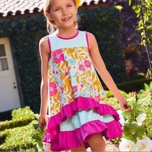 Matilda Jane Fun in the Sun Brilliant Daydream Tank Dress Girls summer Size 10